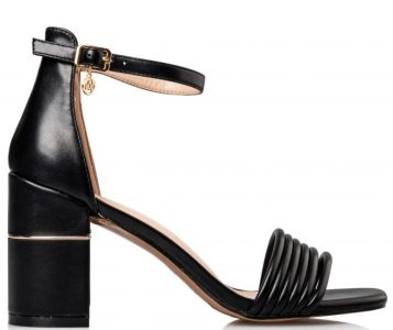 Envie Γυναικέια  BLOCK HEEL Πέδιλα E45-17141-34 Μαύρο