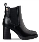 Envie Womens Block Heel Μποτάκια E23-20232-34 Μαύρο