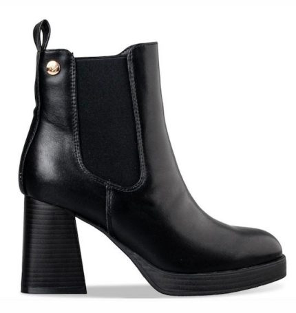 Envie Womens Block Heel Μποτάκια E23-20232-34 Μαύρο