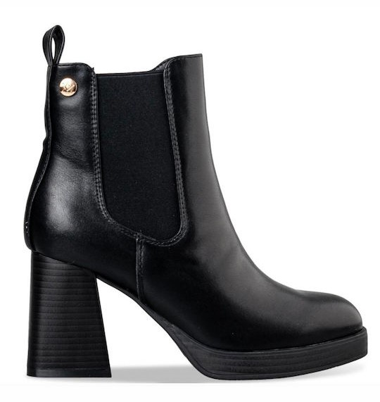 Envie Womens Block Heel Μποτάκια E23-20232-34 Μαύρο