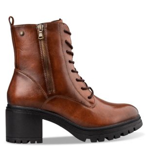 Envie Γυναικείο Μποτάκι Combat  V63-18152-26 Κάμελ