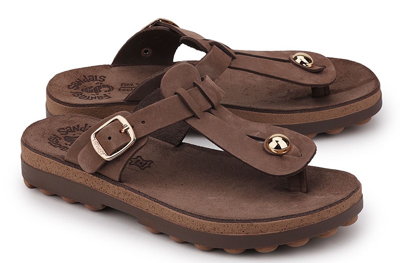 Fantasy sandals Γυναικεία Ανατομική Παντόφλα S9004 Mirabella Taupe