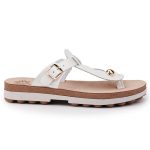 Fantasy sandals Γυναικεία Ανατομική παντόφλα S9004 Λευκό Περλέ