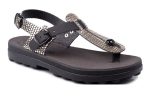 Fantasy Sandals Marlena Γυναικείο Ανατομικό Πέδιλο S9005 Μαύρο-Χρυσό