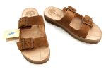 Fantasy Sandals Γυναικεία Ανατομική Δερμάτινη Παντόφλα S9047 Filipa Καφέ
