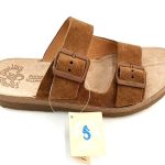 Fantasy Sandals Γυναικεία Ανατομική Δερμάτινη Παντόφλα S9047 Filipa Καφέ