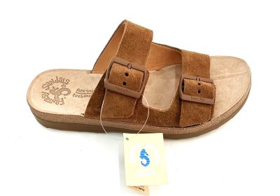 Fantasy Sandals Γυναικεία Ανατομική Δερμάτινη Παντόφλα S9047 Filipa Καφέ