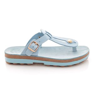 Fantasy Sandals Γυναικεία Ανατομική Παντόφλα s9004 Σιέλ