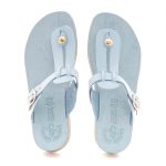Fantasy Sandals Γυναικεία Ανατομική Παντόφλα s9004 Σιέλ
