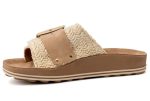 Fantasy Sandals Γυναικεία Ανατομική Παντόφλα Korina s335 Vanilla raffia
