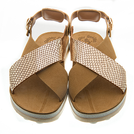 Fantasy sandals Γυναικεια πεδιλα s9002 IZABELLA gold