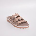 Fantasy sandals Γυναικεία παντόφλα ανατομική s9012 waves rosegold