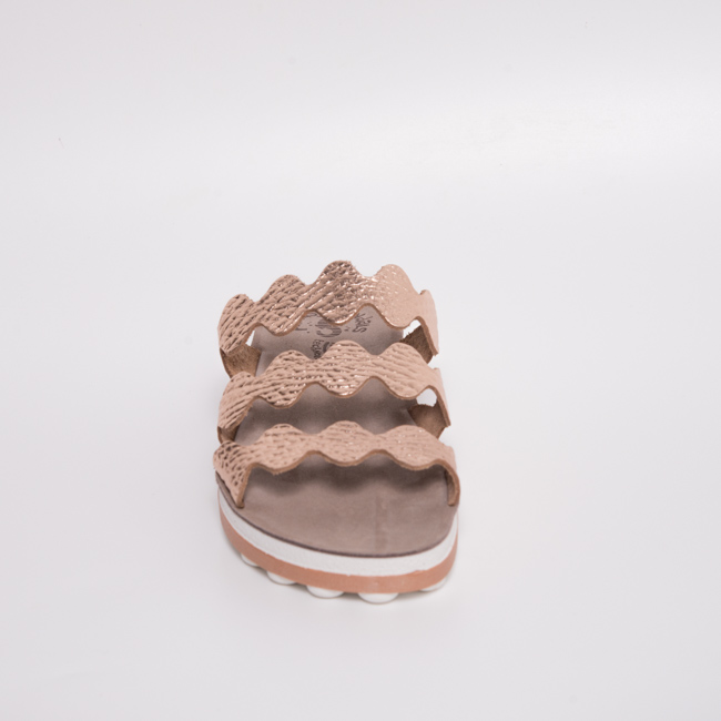 Fantasy sandals Γυναικεία παντόφλα ανατομική s9012 waves rosegold