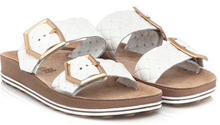 Fantasy Sandals Γυναικεία παντόφλα ανατομική S331 Taylor Λευκό