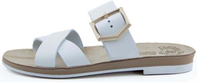 Fantasy Sandals Γυναικεία Ανατομική Παντόφλα S504 Elle Λευκό