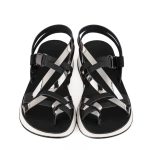 Fantasy Sandals Γυναικεία Ανατομικά πέδιλα S88 LANA Μαύρο/ Ατσαλί