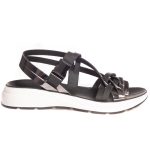 Fantasy Sandals Γυναικεία Ανατομικά πέδιλα S88 LANA Μαύρο/ Ατσαλί 