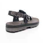 Fantasy Sandals Γυναικείο Ανατομικό Πέδιλο S9005 Μαύρο Leaf