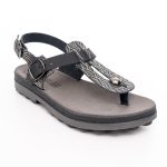 Fantasy Sandals Γυναικείο Ανατομικό Πέδιλο S9005 Μαύρο Leaf