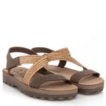 Fantasy Sandals Γυναικείο Ανατομικό Πέδιλο s9037 Natasha Καφέ