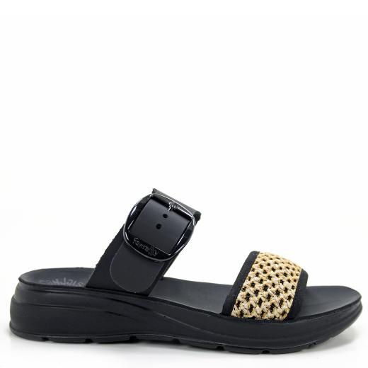 Fantasy Sandals Γυναικεία παντόφλα ανατομική S800 Μαύρo Fantasy Sandals Γυναικεία παντόφλα ανατομική S800 Μαύρo