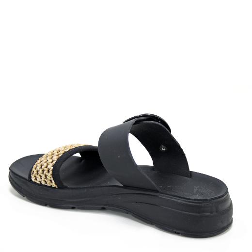 Fantasy Sandals Γυναικεία παντόφλα ανατομική S800 Μαύρo
