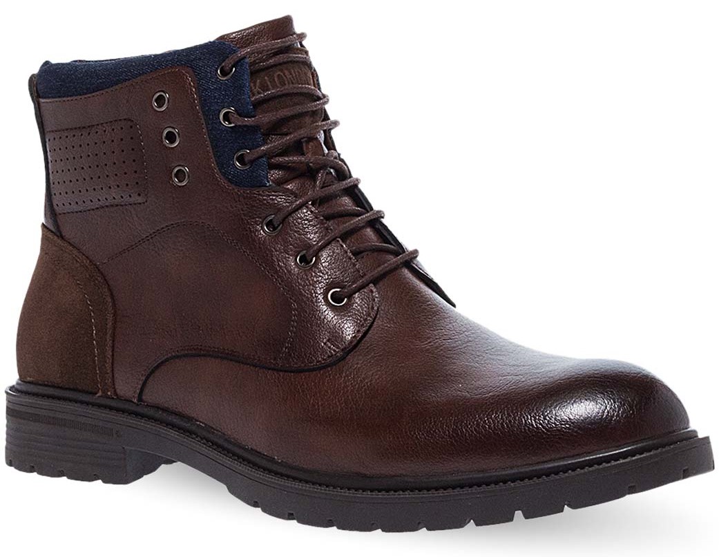 JK London Ανδρικά Μποτάκια R57002601531 Καφέ