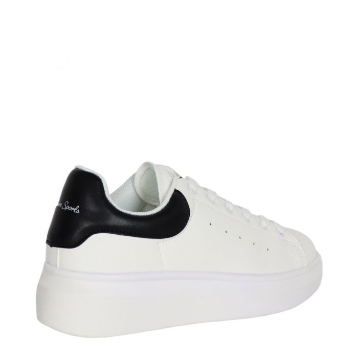 Seven Γυναικεία Sneaker  Eco Leather  O123A0102483 White Black
