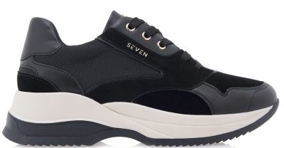 Seven Γυναικείο Chunky Sneaker P119R020308R Μαύρο