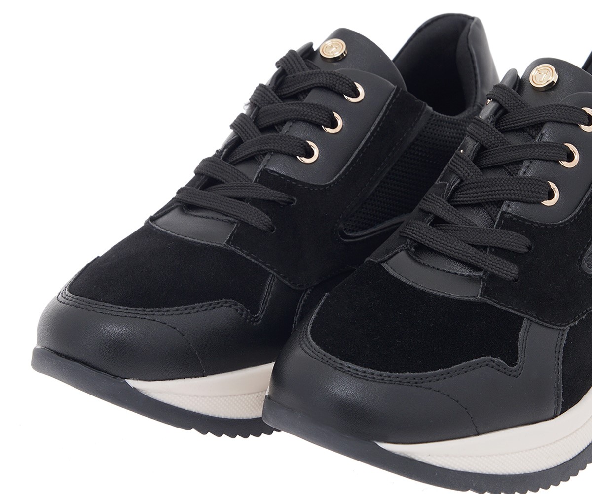 Seven Γυναικείο Chunky Sneaker P119R020308R Μαύρο