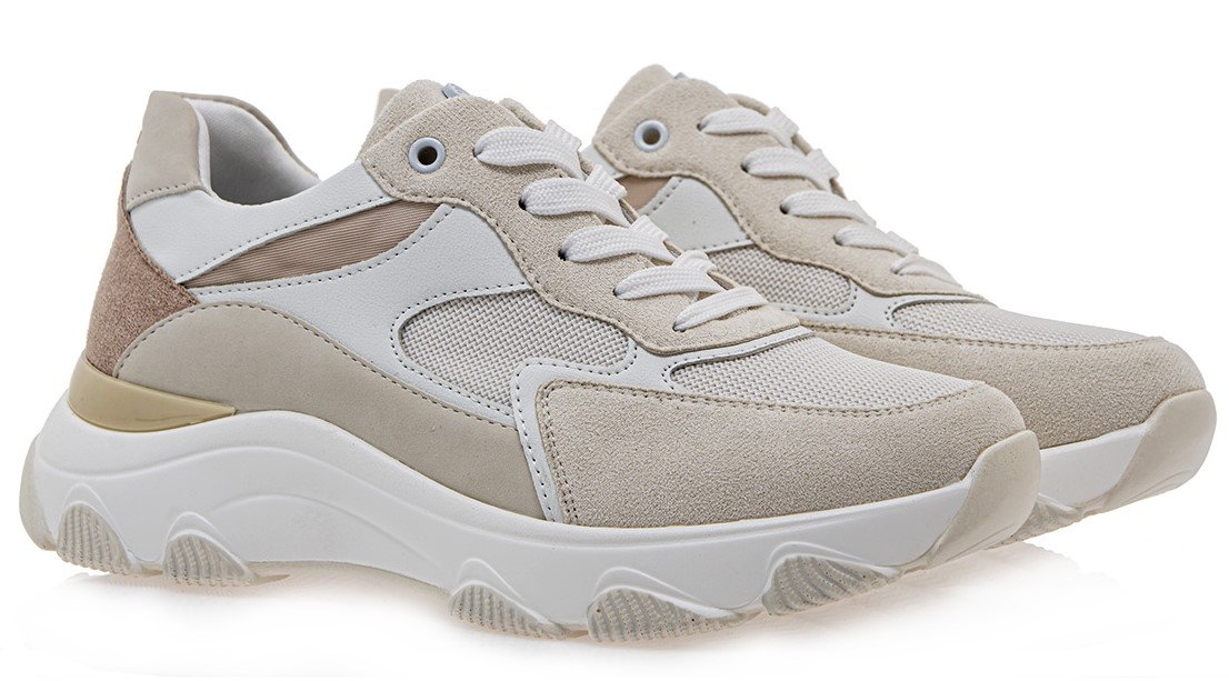 Seven Γυναικεία Sneaker Q119R632324A Off White Μπεζ