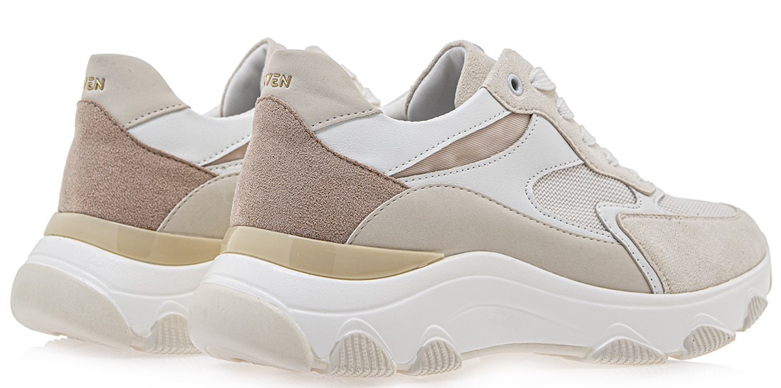 Seven Γυναικεία Sneaker Q119R632324A Off White Μπεζ