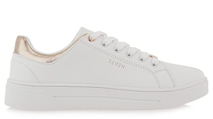 Seven Γυναικεία Sneaker Q157Q038265S Λευκό Ροζ Χρυσό
