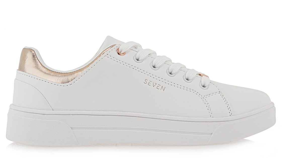 Seven Γυναικεία Sneaker Q157Q038265S Λευκό Ροζ Χρυσό Seven Γυναικεία Sneaker Q157Q038265S Λευκό Ροζ Χρυσό