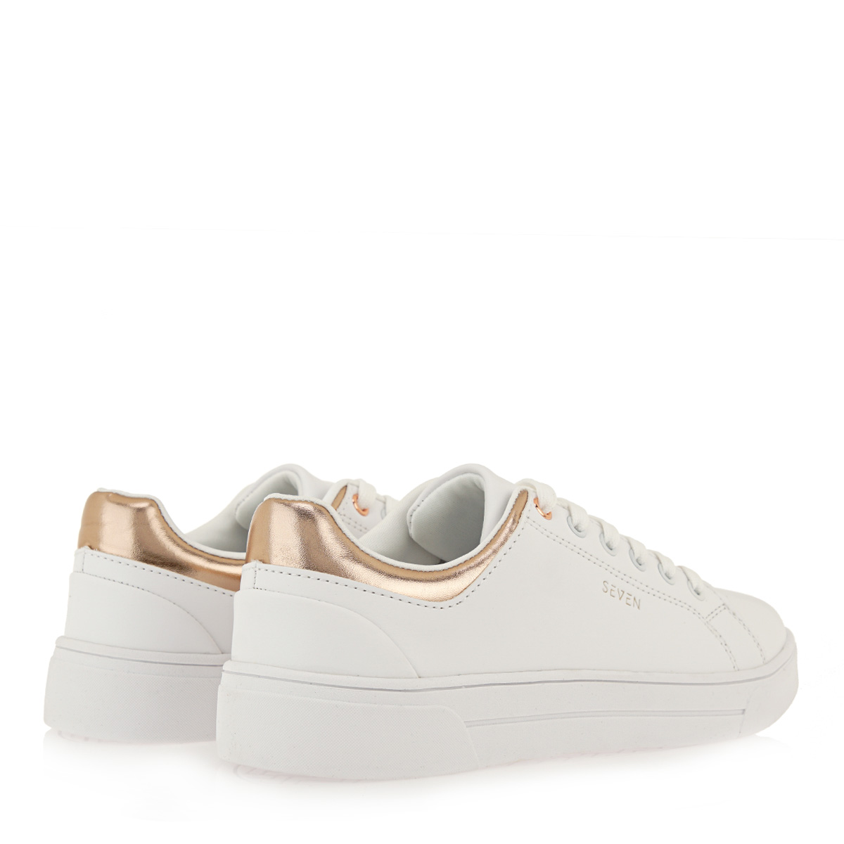 Seven Γυναικεία Sneaker Q157Q038265S Λευκό Ροζ Χρυσό