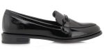 Seven Γυναικεία Loafer R134Y2221028 Μαύρο Βερνί Σπαστό
