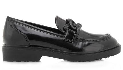 Seven Γυναικεία Loafer R185L001249J Μαύρο Φλωρεντίκ