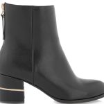 Seven Γυναικεία Μποτάκια Τακούνι R367V0593001 Μαύρο