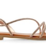 Seven Γυναικεία Πέδιλα Q468D426137M Ροζ Χρυσό Strass