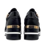 Seven Γυναικείο Sneaker T119R3954A71 395  Μαύρο Χρυσό Glitter