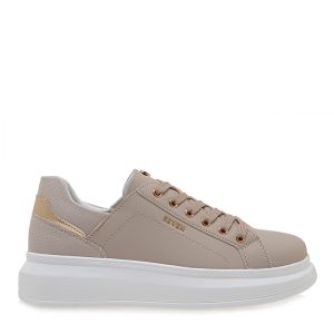 Seven Γυναικείο Sneaker S119R00421A4 Μπέζ - Πλατίνα