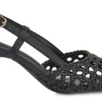 Seven Γυναικεία Slingback Γόβα S470V3034001 Μαύρο