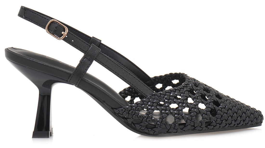 Seven Γυναικεία Slingback Γόβα S470V3034001 Μαύρο Seven Γυναικεία Slingback Γόβα S470V3034001 Μαύρο
