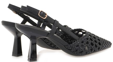 Seven Γυναικεία Slingback Γόβα S470V3034001 Μαύρο
