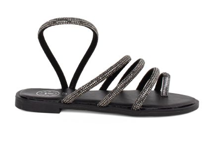Seven Γυναικείο Σανδάλι P3300-388 O468D388100105 Μαύρο