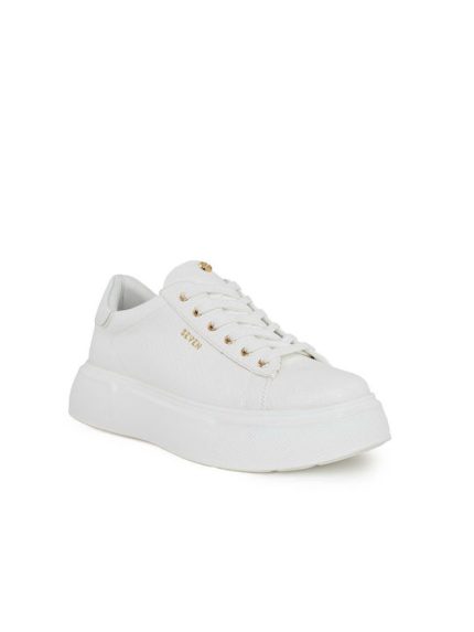Seven Γυναικείο Sneaker P119R721225P Λευκό Κροκό