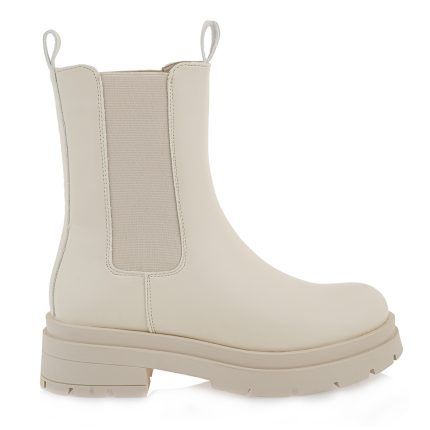 Seven Γυναικείο Μποτάκι Chelsea P319R0103411 Off White