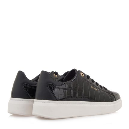 Seven Γυναικείο Sneaker R157Q432253Y Μαύρο Κροκό