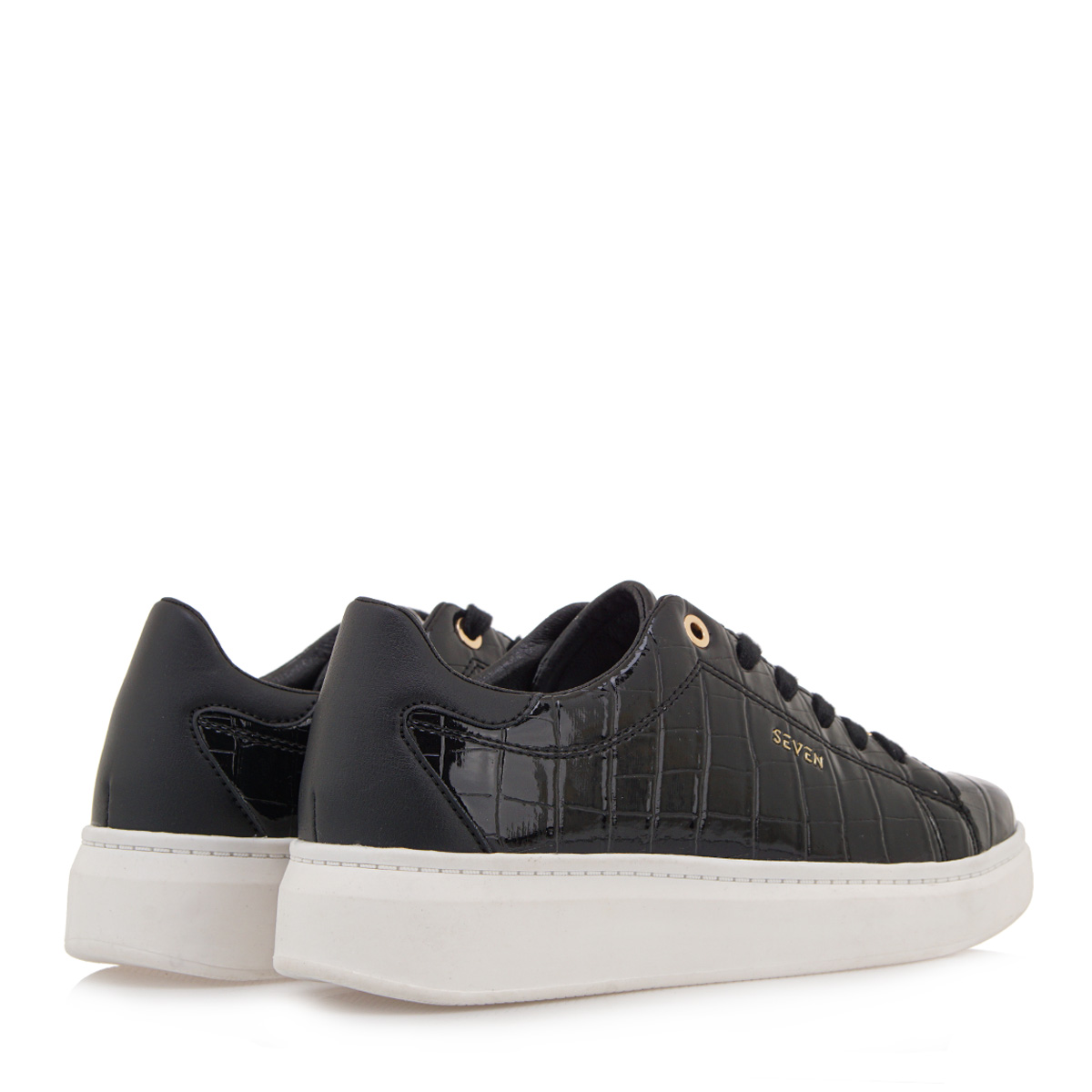 Seven Γυναικείο Sneaker R157Q432253Y Μαύρο Κροκό