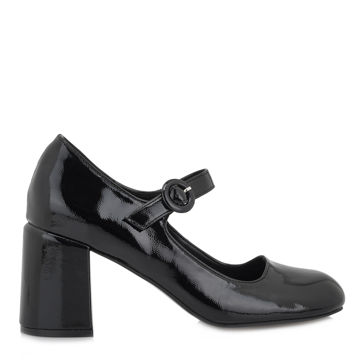 Seven Γυναικεία Γόβα Mary Jane T185L413402805 413 Μαύρο